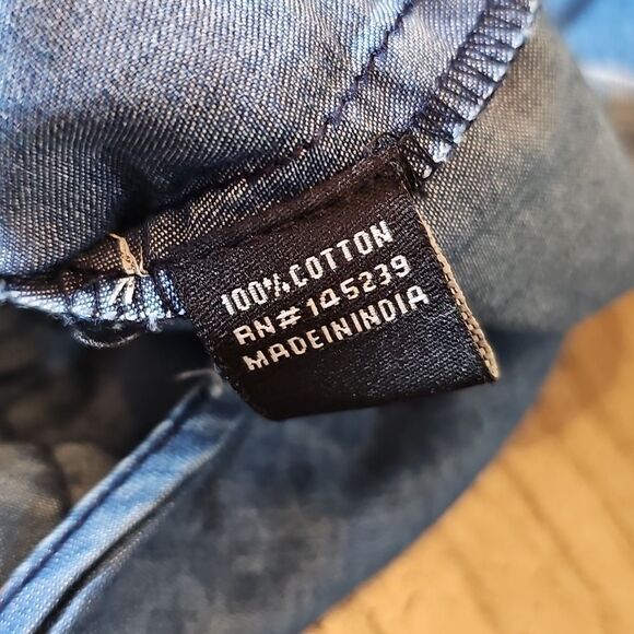 Denim button down tie shirt Size M - Picture 9 of 10